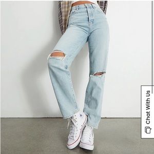 Pacsun Eco Light Blue Distressed Jean